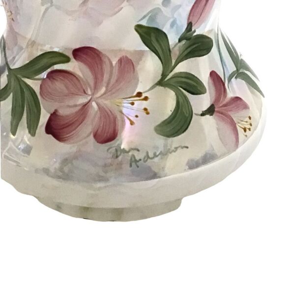 Fenton 90th Anniversary Azalea Spiral Optic Basket - Picture 5 of 7